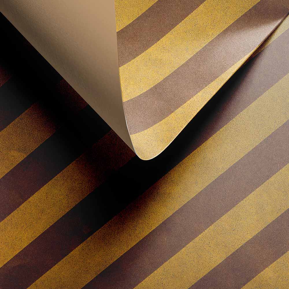 Inpakpapier Golden Shadow Stripe 50cm x 200mtr