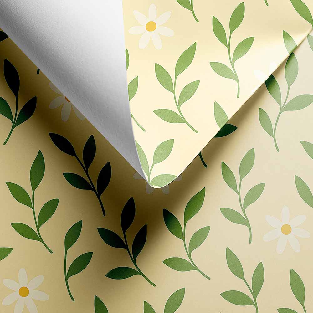 Inpakpapier Daisy Calm 30cm x 200mtr