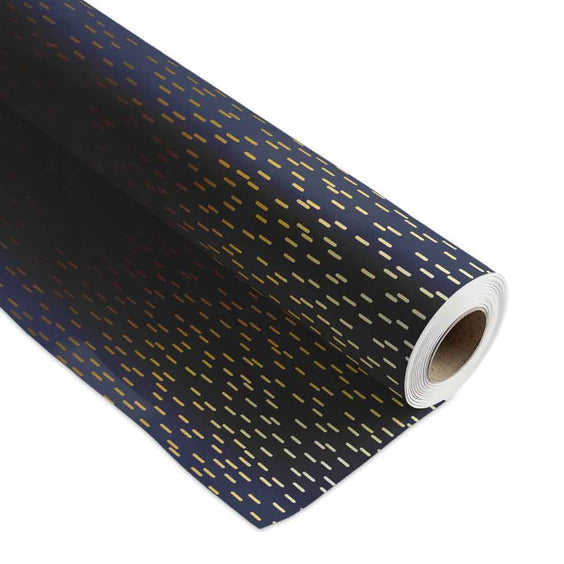 Inpakpapier Midnight Drizzle 30cm x 100mtr