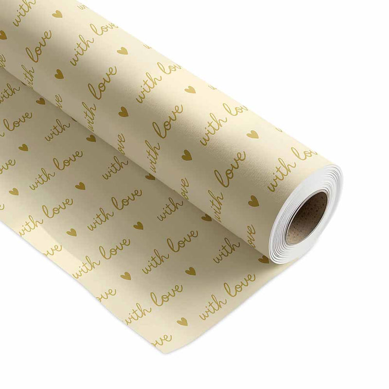Inpakpapier Love Notes 30cm x 200mtr