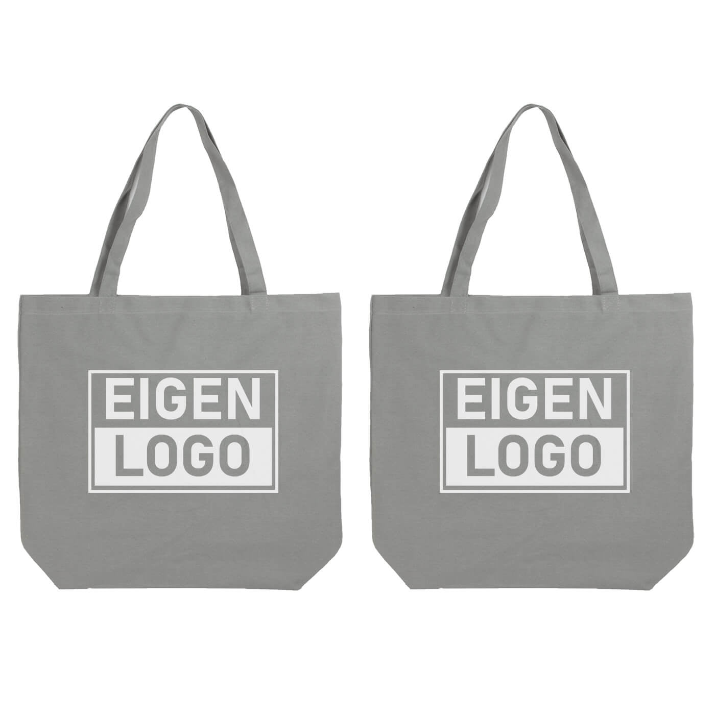 Katoenen tas bedrukken 54x48+14cm Grijs - Spoed