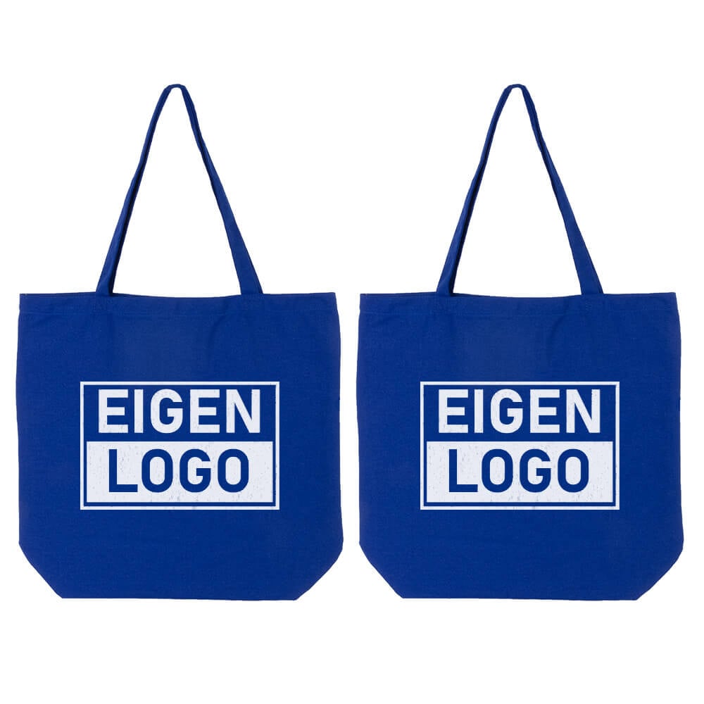 Katoenen tas bedrukken 54x48+14cm Dark Blue - Spoed