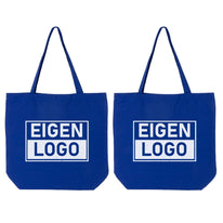 Katoenen tas bedrukken 54x48+14cm Dark Blue - Spoed