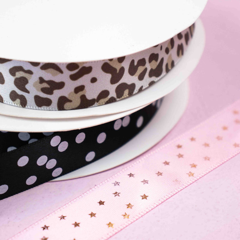 Lint satijn Leopard SMALL (20mm x25m)