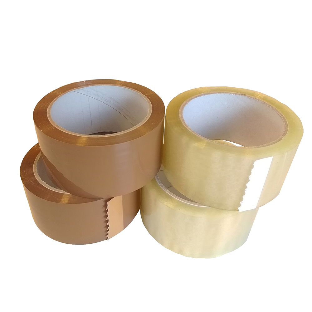 PP Acryl tape 75mmx66mtr Transparant