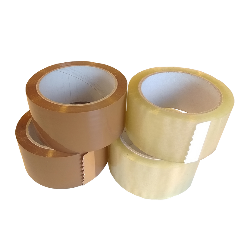 PP Acryl tape 75mmx66mtr Transparant