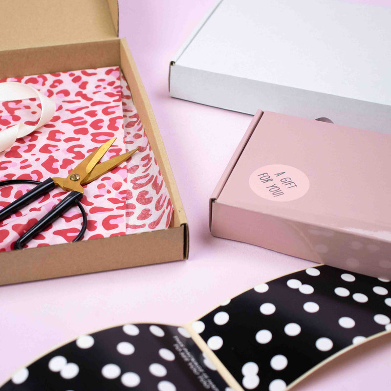 Brievenbusdozen bedrukken met NEON - Bruin A4 Zijlader