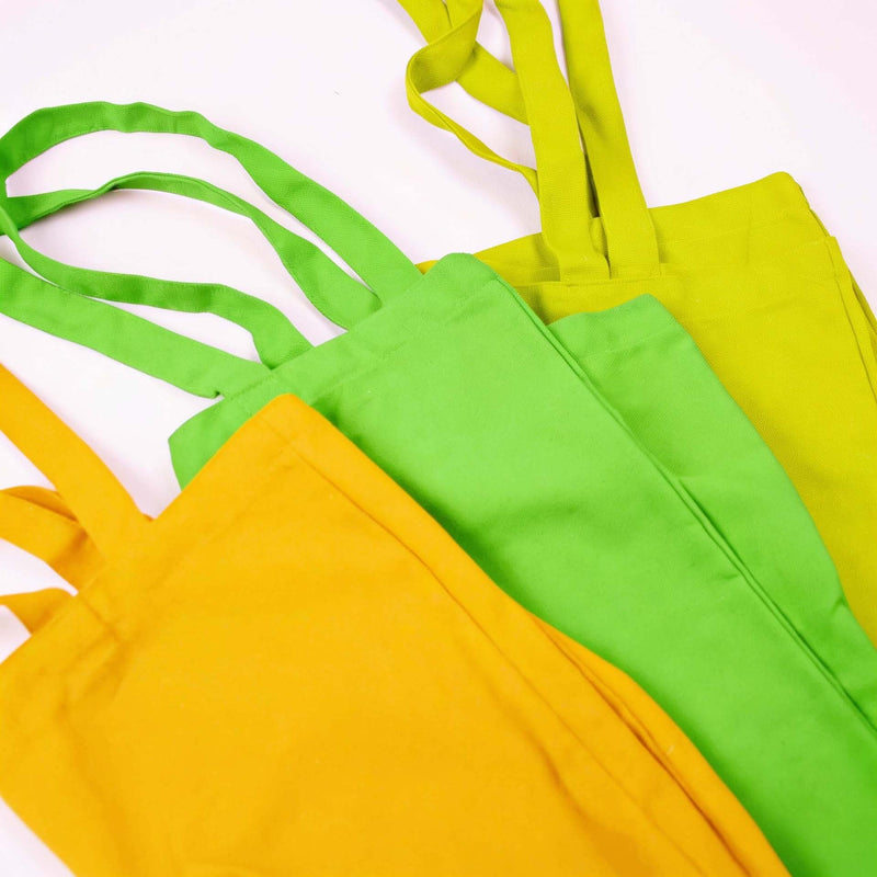 25x katoenen tas Gras Groen 38x42cm