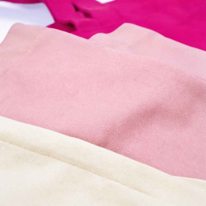 10x katoenen shopper Pink Lavender