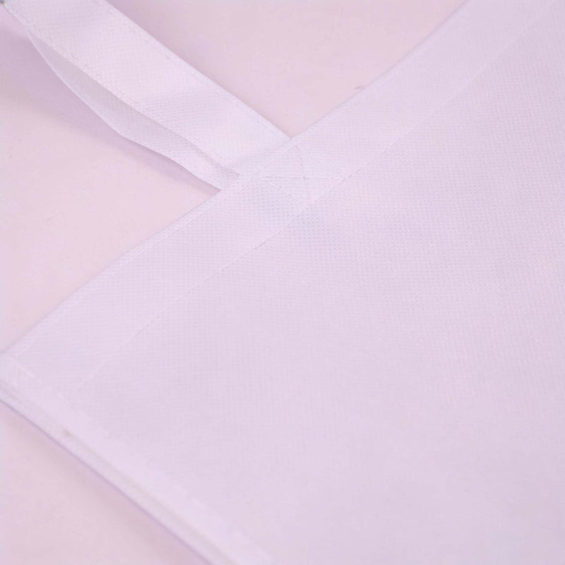 10x non woven tassen Wit