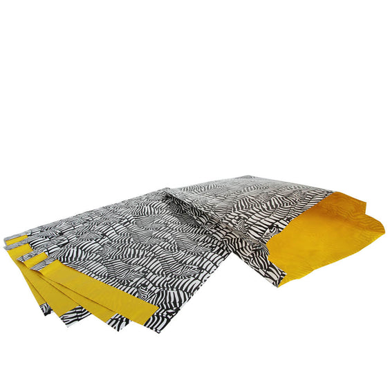 100x papieren zakjes Zebra 25x4x34cm