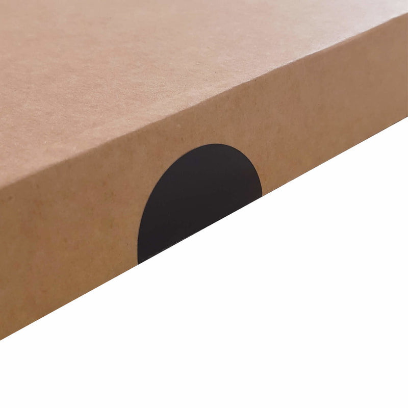 1000x sluitsticker + perforatie Zwart 40mm