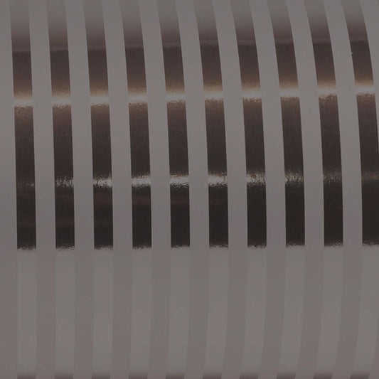 Inpakpapier Zwart/grijs Gemetalliseerde strepen 50cm x 100mtr